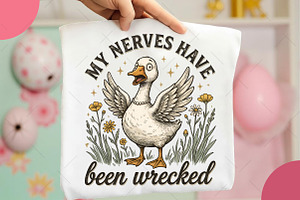 Spring Silly Goose PNG, an Illustration by OK Design