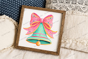 Coquette Christmas Bell Png, an Illustration by Libby Wishes (Thumbnail 7 of 8)