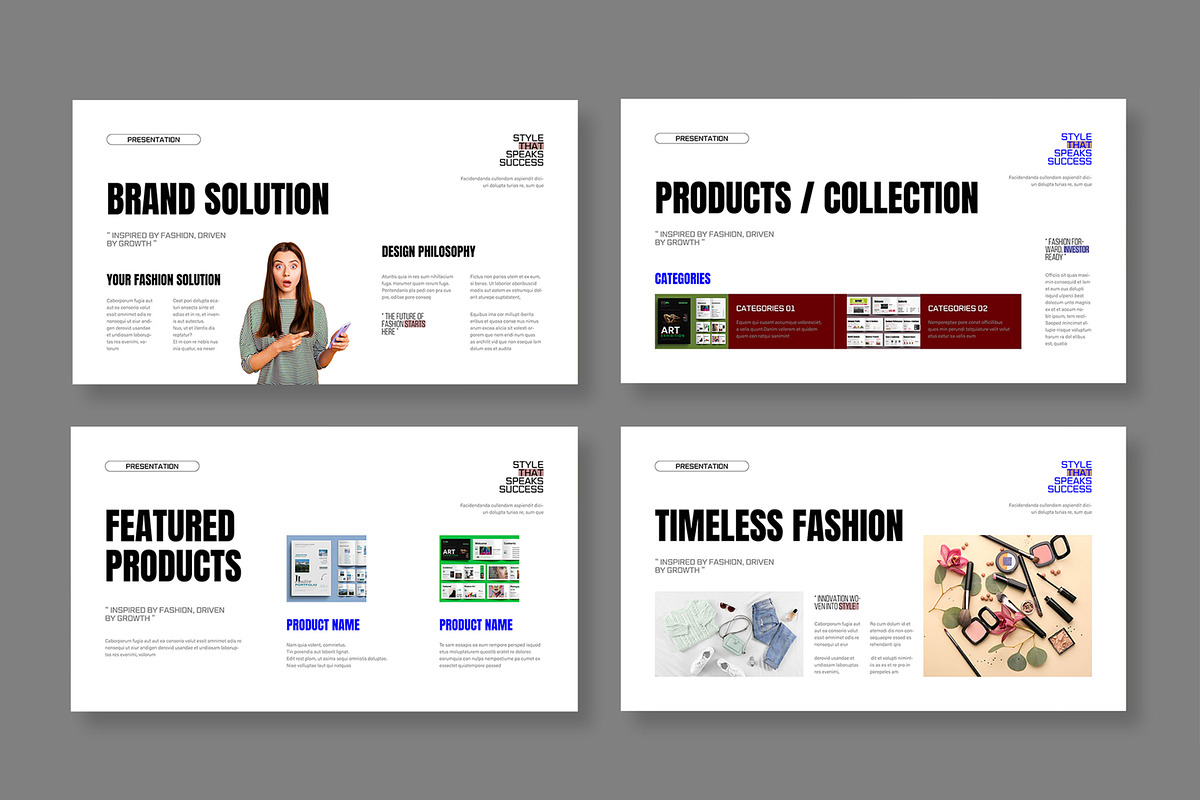 Fashion Pitch Deck Presentation, a Presentation Template by MightyDesign (Photo 3 of 7)