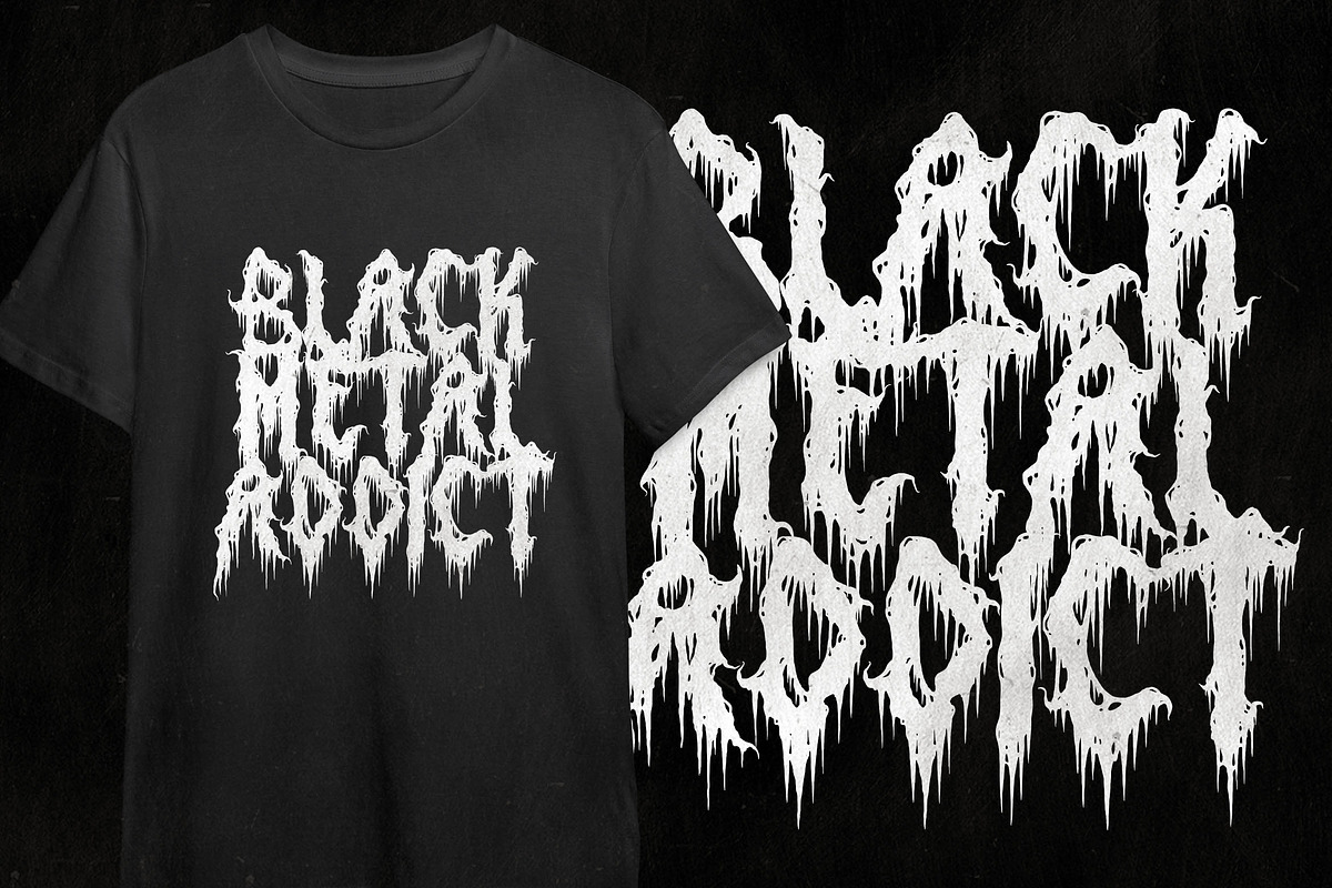 Punish Sinner Black Metal, a Blackletter Font by Blackmetalfont (Photo 4 of 4)