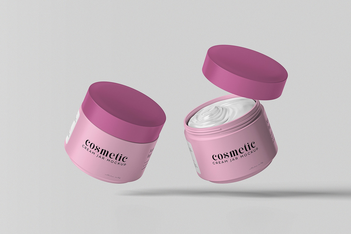Cosmetic Jar Mockup, a Packaging Mockup by hokagata (Photo 5 of 5)