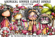Whimsical Summer Clipart, an Illustration by OK Design (Thumbnail 1 of 6)