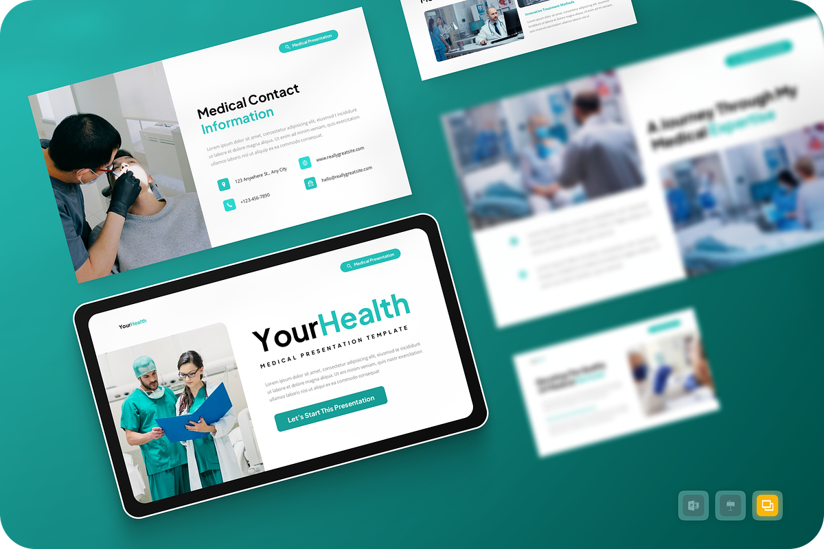 Modern Medical Google Slide, a Presentation Template by Annora Studio (Photo 1 of 5)