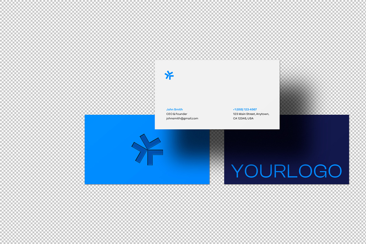 Modern Business Card Mockups, a Merchandise Mockup by rodrigofkaminski (Photo 6 of 9)