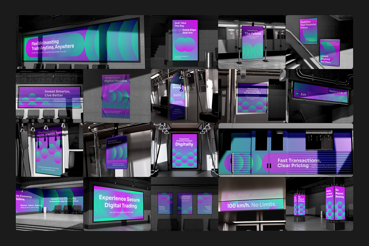 Subway Advertising Set Mockup, a Mockup by Arvalamockup (Photo 4 of 10)