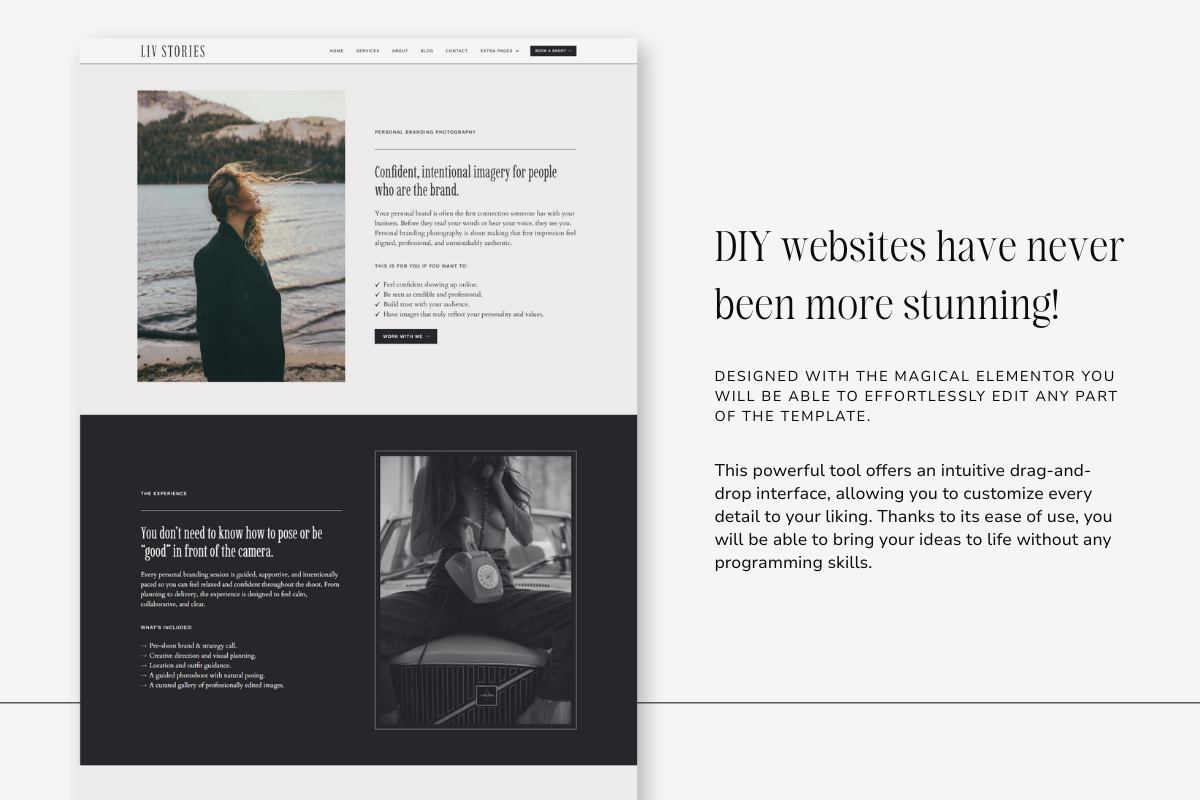 Liv | WordPress, Elementor pro, a WordPress Template by DesignWithCris (Photo 2 of 5)