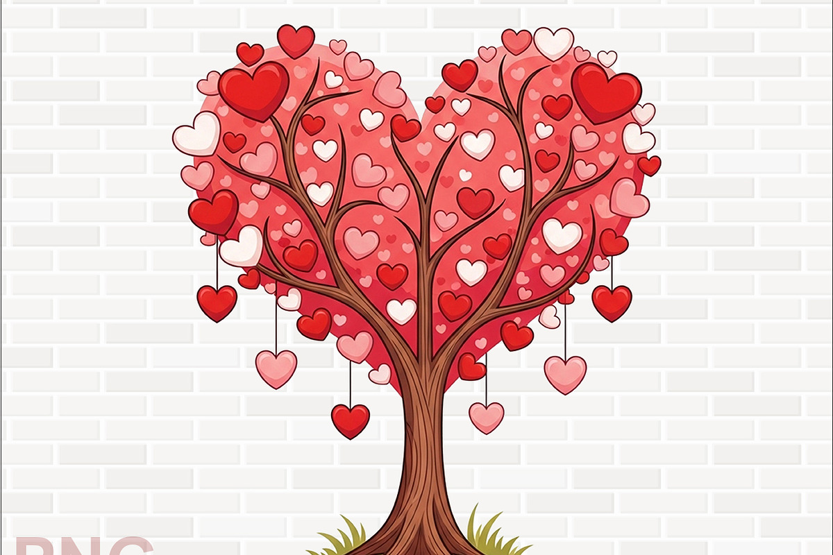 Heart Tree Clipart Bundle, a Graphic by crative8112 (Photo 6 of 11)