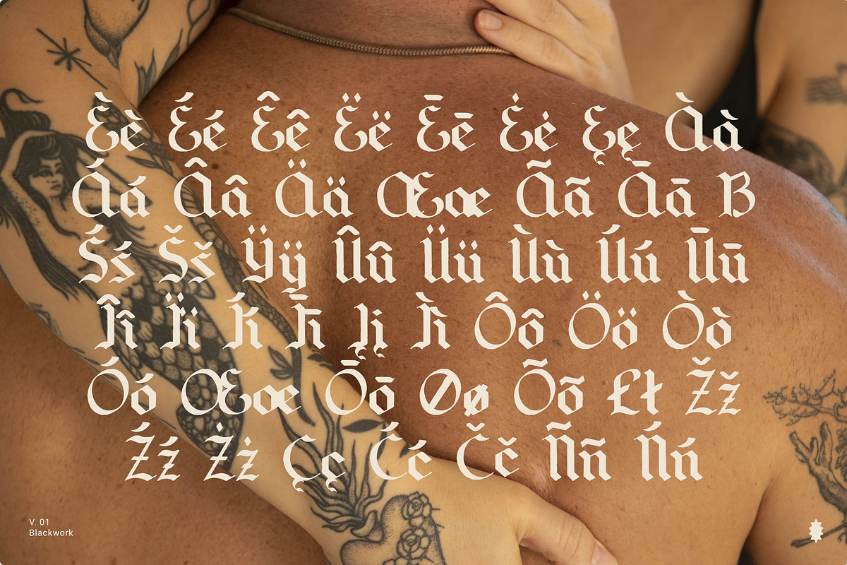 Blackwork Font, a Blackletter Font by Nomad Visuals (Photo 4 of 11)