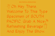 South Pacific, a Sans Serif Font by Tropical Type (Thumbnail 2 of 11)