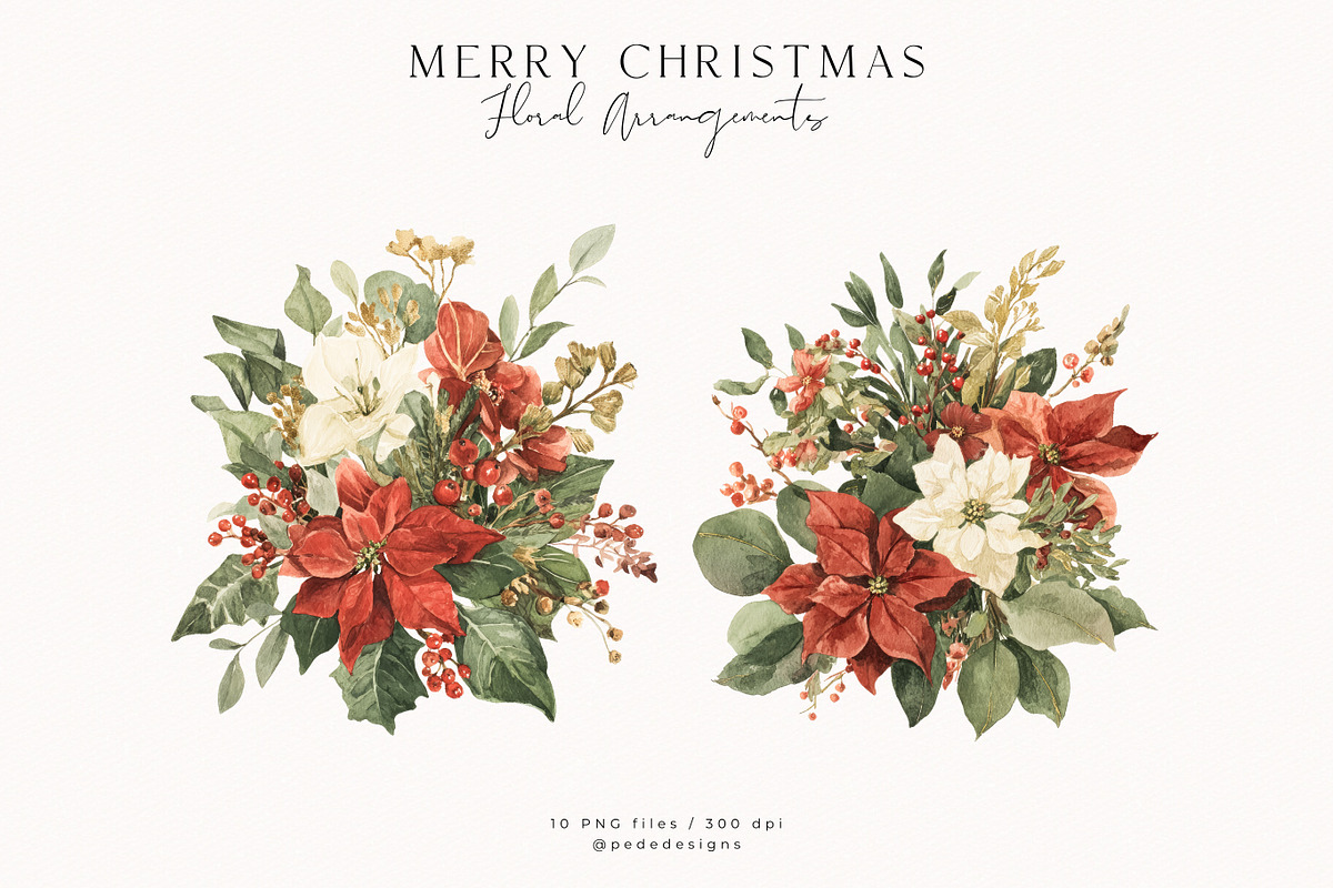 Merry Christmas Collection, a Seasonal Illustration by PeDe Designs (Photo 20 of 31)