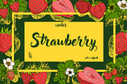 Strawberry, a Food Illustration by Elena Mykhailenko (Thumbnail 1 of 4)