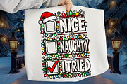 Once Nice Once Naughty Christmas PNG, a Seasonal Illustration by Canvas Craft (Thumbnail 1 of 6)