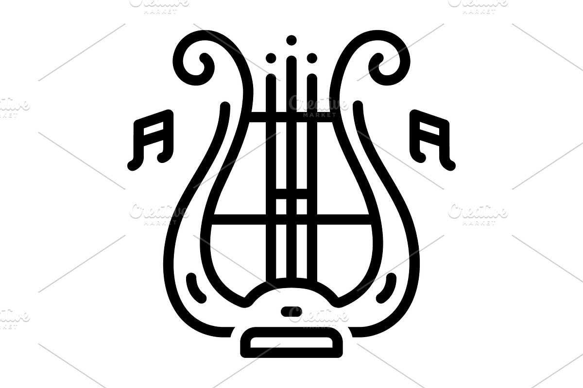 Symphony music black icon, an Outline Icon by Creative priyanka