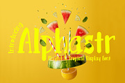Alphastr A Playful & Tropical Font, a Handwritten Font by Tera Asset Garage (Thumbnail 1 of 7)