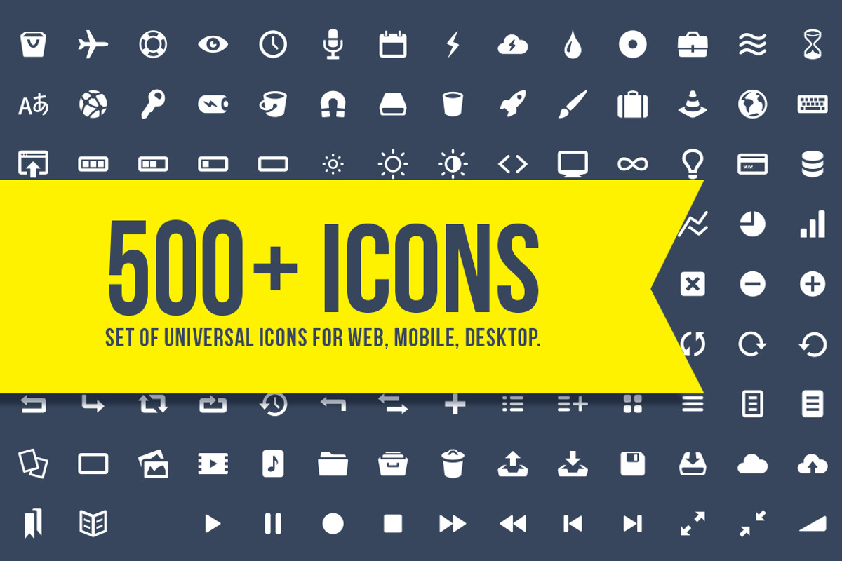 500+ universal icons, an Outline Icon by Creativeadi