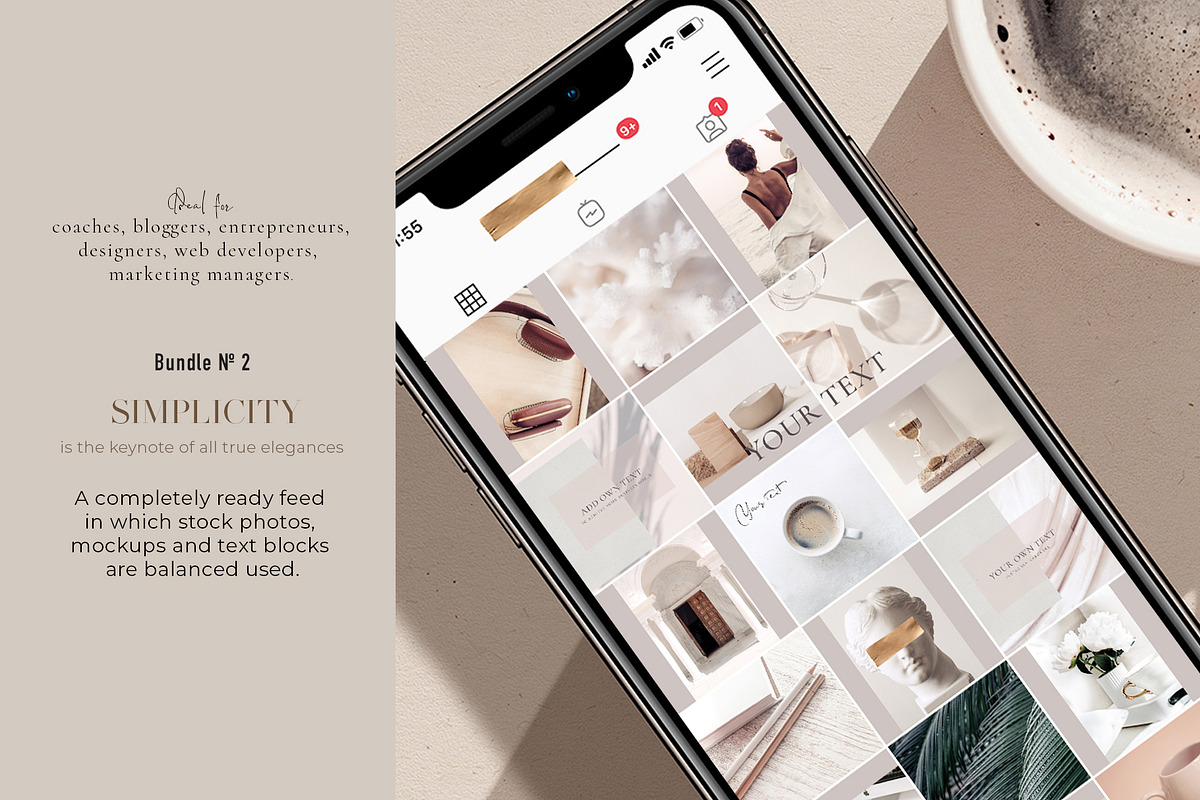 SIMPLICITY. BUNDLE 2., a Social Media Template by OntheMoon (Photo 1 of 6)