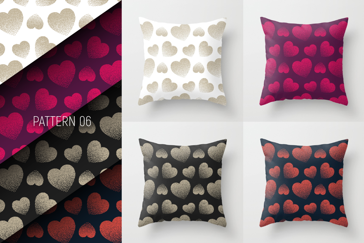 10 Vector Stippled Seamless Patterns, a Pattern Graphic by yamonstro