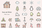 Snow and Winter Filled Icons, an Icon by Sargatal (Thumbnail 1 of 4)
