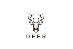 Minimal Deer Logo, a Branding & Logo Template by Logocreative