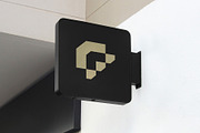 Logo Mockup Black Sign, an Advertising Mockup by Asylab (Thumbnail 4 of 5)