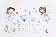 Fairy garden watercolor collection, an Object Graphic by Peace ART (Thumbnail 4 of 14)