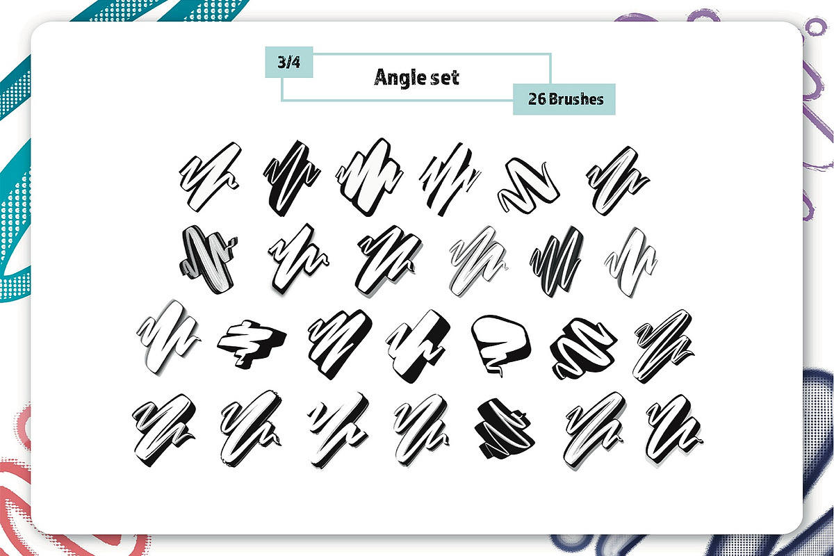 XXL Outline Procreate Brush Set, a Brush Add-On by Magnatype (Photo 4 of 8)