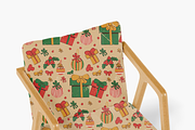 Christmas retro pattern, a Texture Illustration by JYa_Design (Thumbnail 2 of 3)