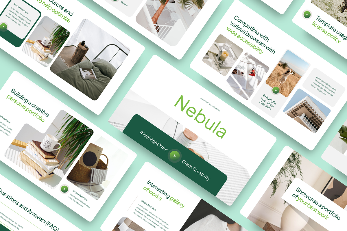 Creative Portfolio Google Slides, a Presentation Template by YossyOneStd (Photo 1 of 6)