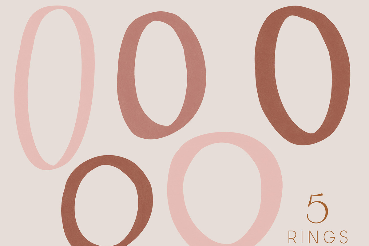 Painted Abstract Shapes - Blush, a Texture Illustration by denofdreamers (Photo 3 of 10)