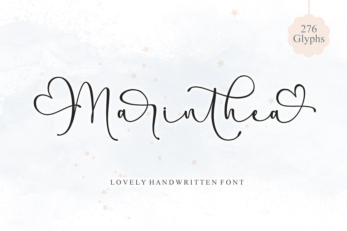 Marinthea, a Script Font by Letterafa Studio (Photo 1 of 8)