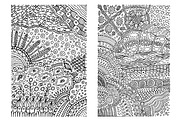 Abstract Doodles - 8 coloring pages, an Illustration by DoodleArtDesigns (Thumbnail 2 of 4)
