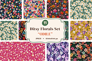 Bold Ditsy Floral Seamless Patterns, a Pattern Graphic by Ninterints (Thumbnail 1 of 17)