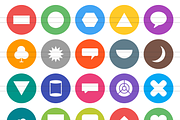 50 Shapes&Geometry Flat Round Icons, an Outline Icon by IconBunny (Thumbnail 2 of 3)