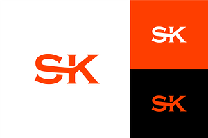 Logo Letter SK Minimalist, a Branding & Logo Template by zaqilogo