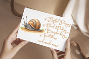 Watercolor snail clip art, an Illustration by Libby Wishes (Thumbnail 5 of 7)