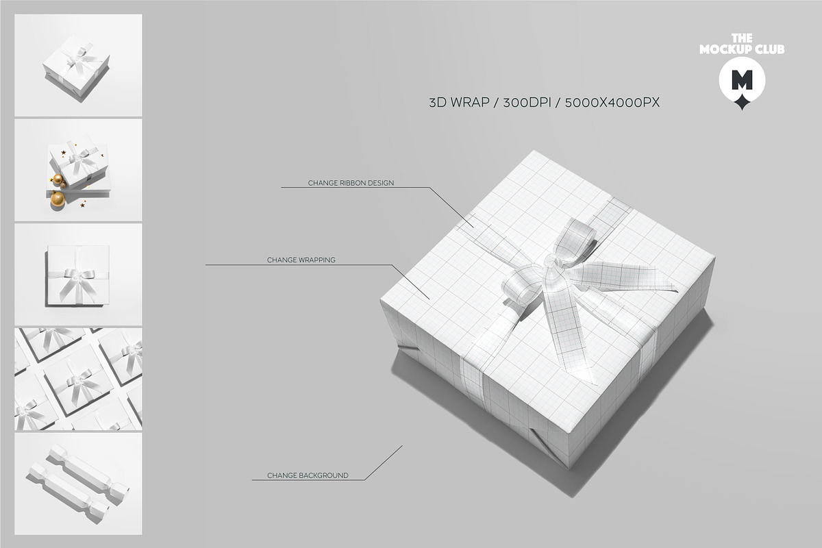 GIFT BOX MOCKUPS, a Product Mockup by MCKP*ME (Photo 2 of 8)