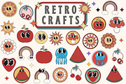65 Retro Clipart Sublimation Bundle, a Decorative Illustration by ClipArtTime (Thumbnail 2 of 5)