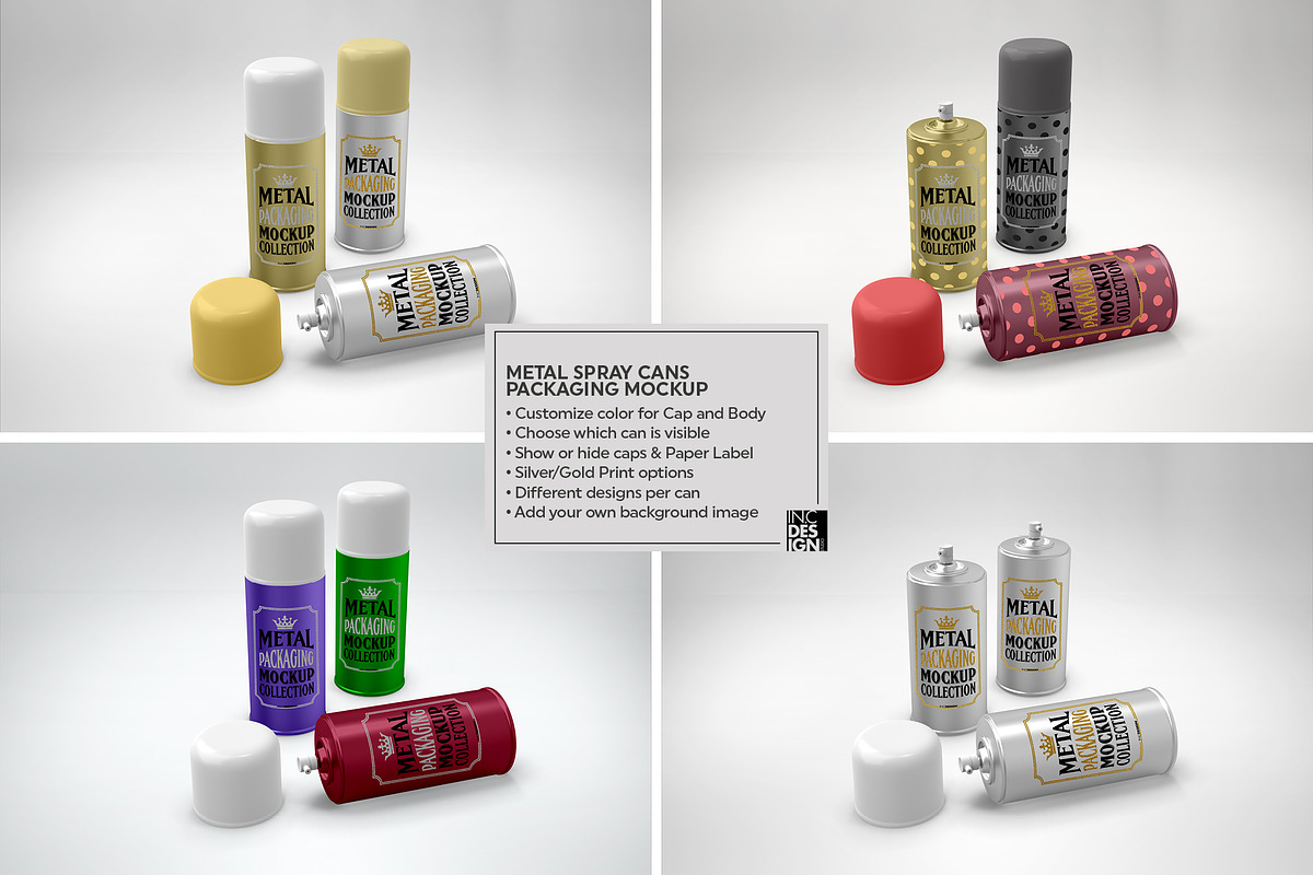 Vol4. Metal Can Mockup Collection, a Packaging Mockup by INCDesign (Photo 20 of 21)