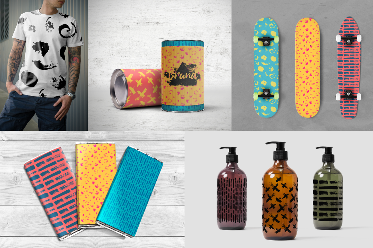 Set funny seamless patterns, a Pattern Graphic by Uniyok (Photo 3 of 3)