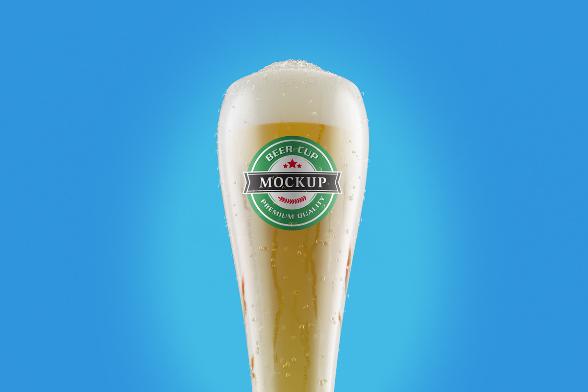 Realistic Beer Cup Mock-up, a Print Template by Propex (Photo 6 of 14)