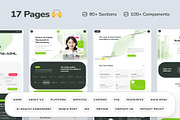osler AI Telehealth Telemedicine, an UI Kit Template by Creative Perspective (Thumbnail 1 of 8)