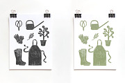 23 STYLISH GARDEN TOOLS, a Texture Illustration by Mii Lab (Thumbnail 4 of 10)