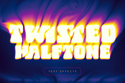 Twisted Halftone Text Effects, a Layer Style Add-On by Andrew Skoch Design (Thumbnail 3 of 9)