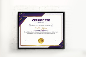 Abstract Certificate Template Design