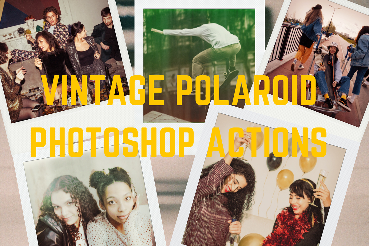 Polaroid Photoshop Actions, an Action Add-On by Saint aury Studio (Photo 1 of 14)