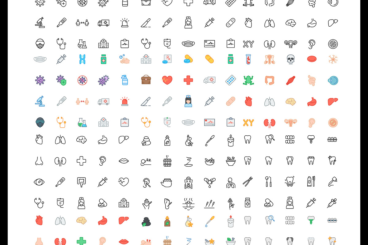 3000+ Mega Bundle line&color Icons, an Outline Icon by Design Present (Photo 7 of 19)