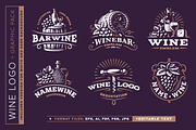 Wine graphic pack, a Branding & Logo Template by SODESIGN (Thumbnail 1 of 5)