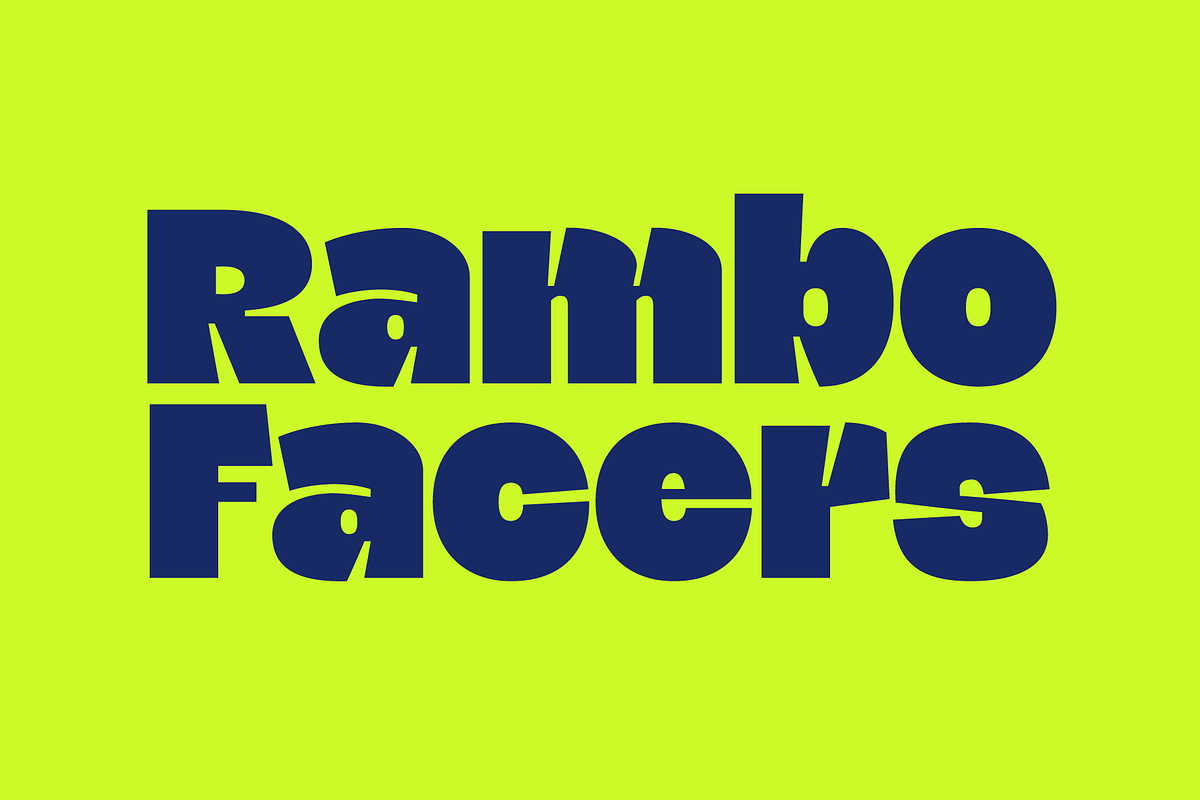 Blogh; Fat and Quirky Display Font, a Sans Serif Font by Eko Bimantara (Photo 2 of 9)