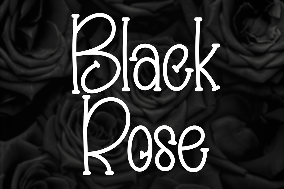 Black Rose | Script Font, a Script Font by Scratchones (Photo 1 of 8)