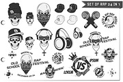 24 in 1 Rap skulls,emblems,elements., an Illustration by Hadanello88 (Thumbnail 4 of 4)